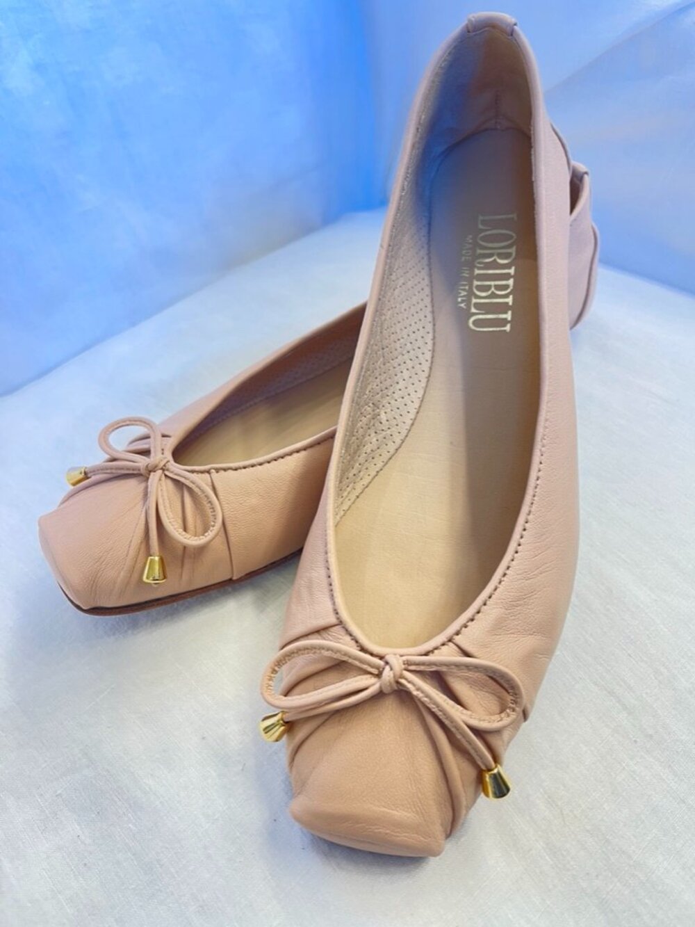 LORIBLU, Italy, ladies ballerina flats, pale pink, EU 37